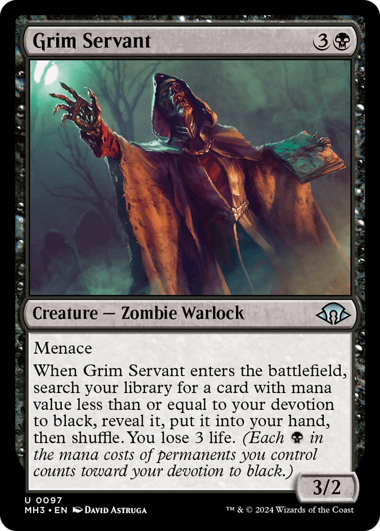 Grim Servant (MH3-097) [Modern Horizons 3] MTG Single Modern Horizons 3