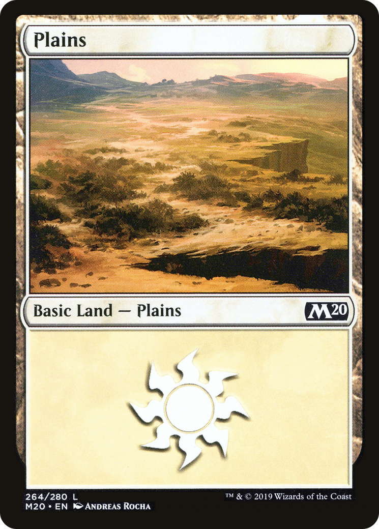 Plains (M20-264) [Core Set 2020] Foil MTG Single Wizards of the Coast