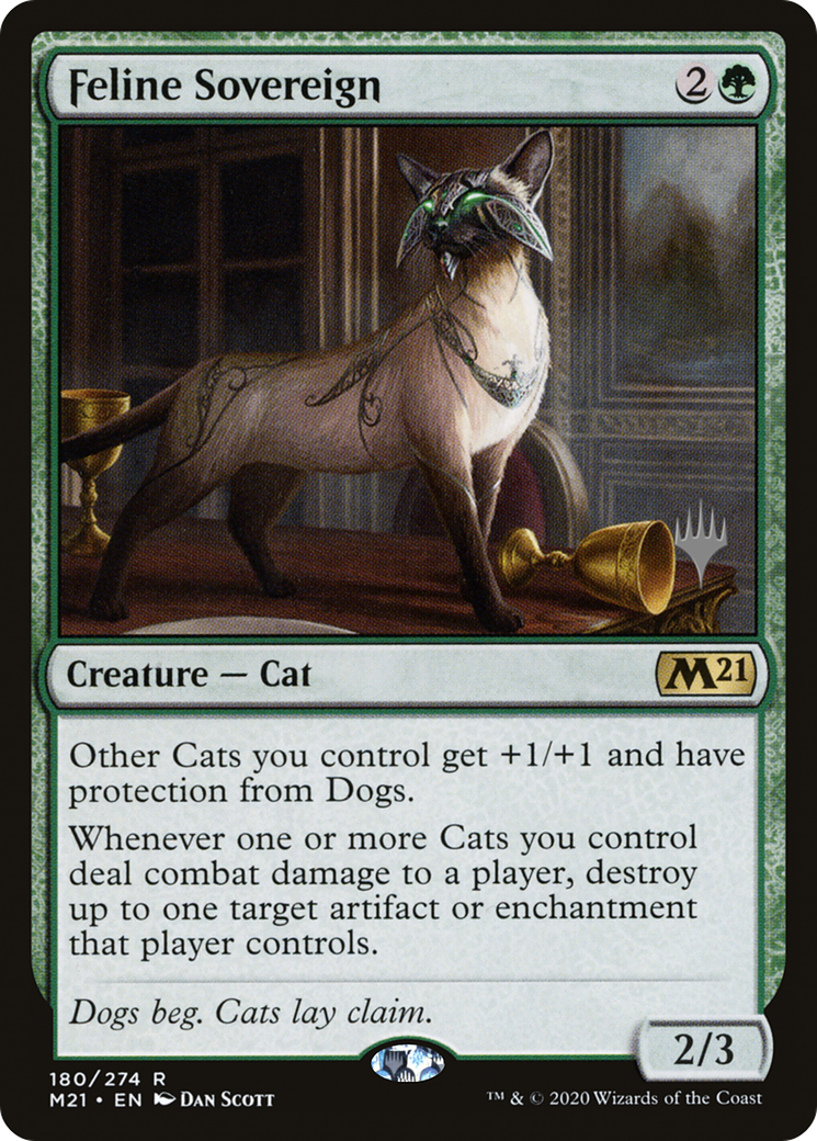 Feline Sovereign (PPM21-180P) [Core Set 2021 Promos] Foil MTG Single Wizards of the Coast