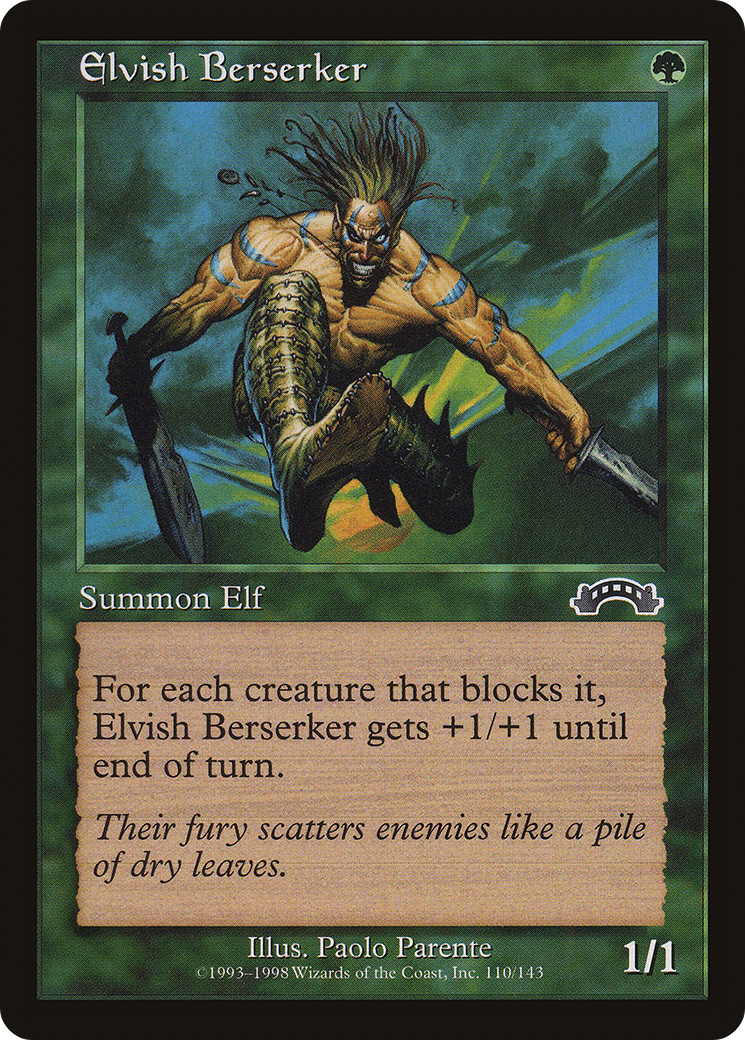 Elvish Berserker (EXO-110) [Exodus] MTG Single Wizards of the Coast