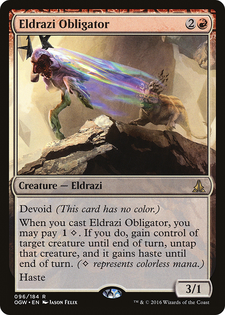 Eldrazi Obligator (OGW-096) [Oath of the Gatewatch] Foil MTG Single Wizards of the Coast