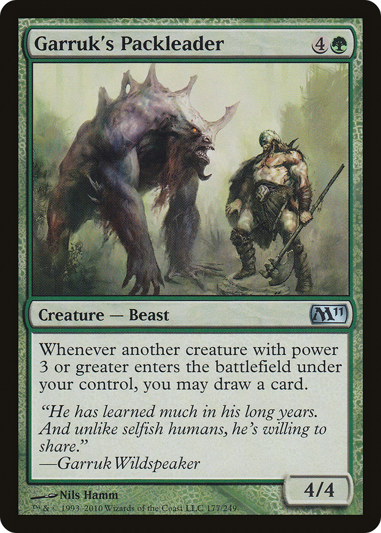Garruk's Packleader (M11-177) [Magic 2011] Foil MTG Single Wizards of the Coast