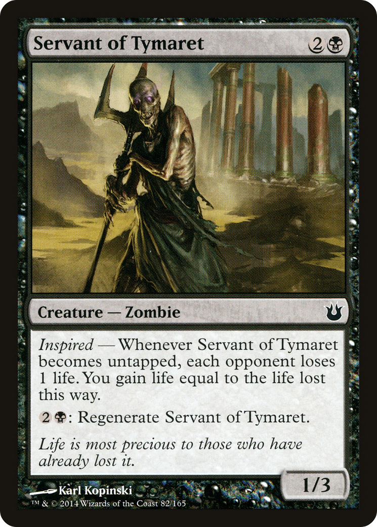 Servant of Tymaret (BNG-082) [Born of the Gods] MTG Single Wizards of the Coast