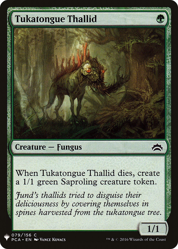 Tukatongue Thallid (LIST-PCA-79) [Mystery Booster] The List MTG Single Wizards of the Coast