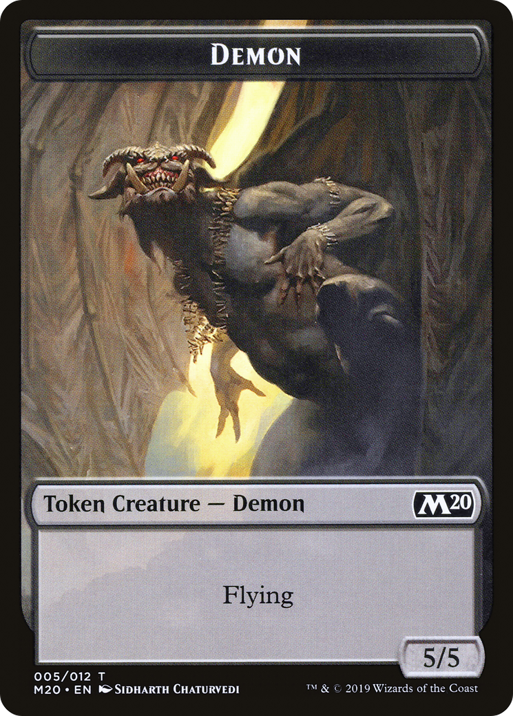 Demon (M20-005) [Tokens] Core Set 2020 Tokens MTG Single Wizards of the Coast
