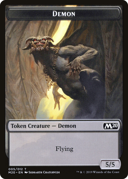 Demon (M20-005) [Tokens] Core Set 2020 Tokens MTG Single Wizards of the Coast