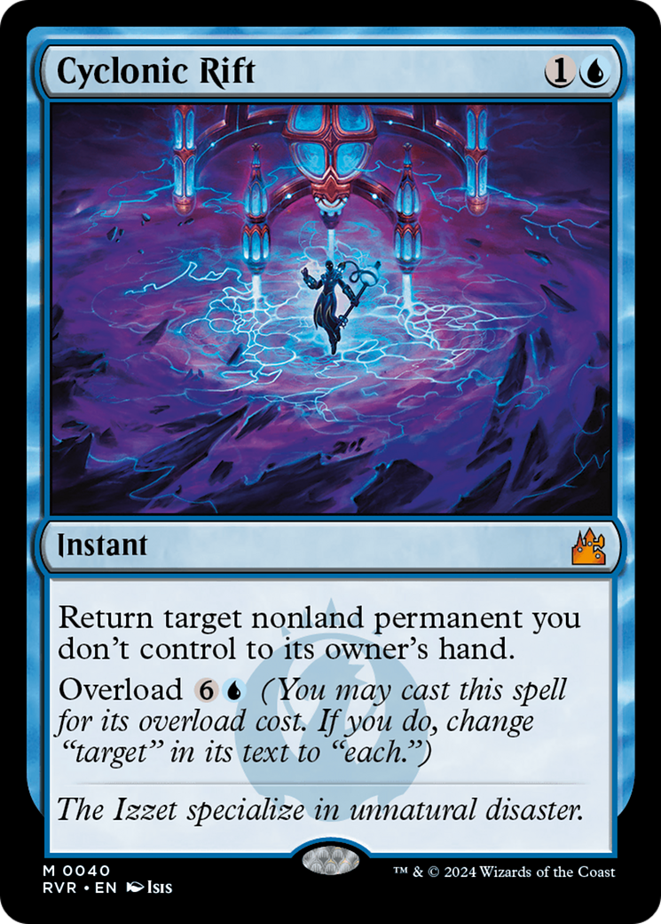 Cyclonic Rift (RVR-040) [Ravnica Remastered] Foil MTG Single Wizards of the Coast