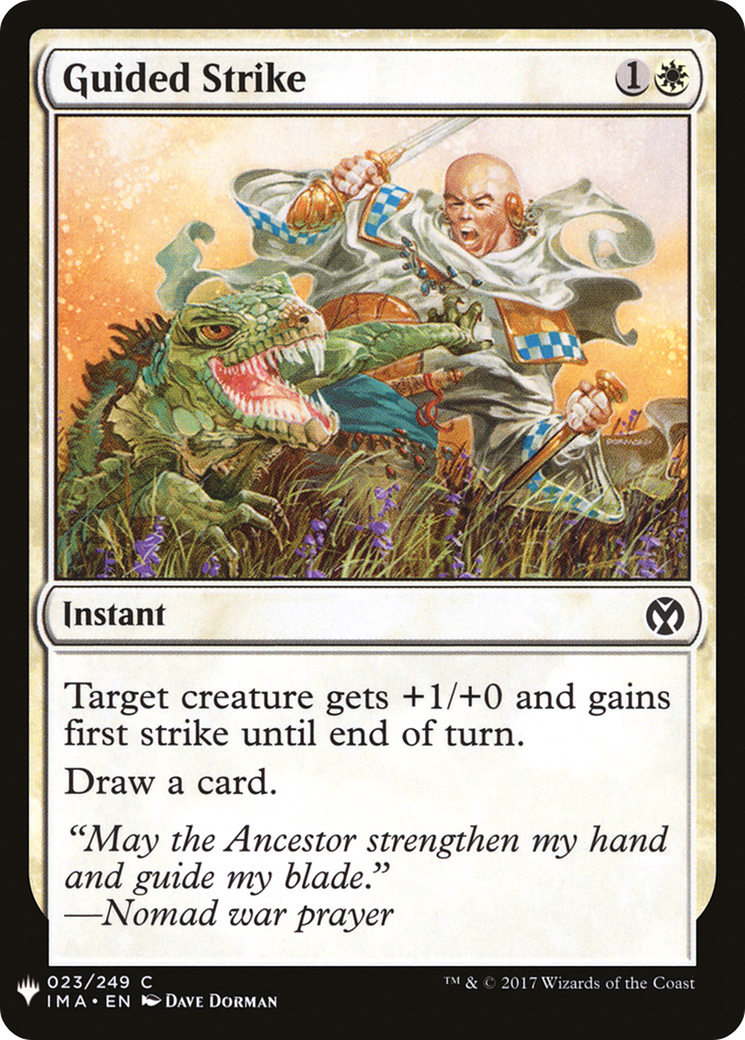 Guided Strike (LIST-IMA-23) [Mystery Booster] The List MTG Single Wizards of the Coast