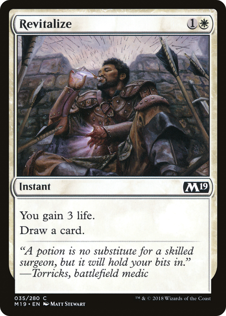Revitalize (M19-035) [Core Set 2019] Foil MTG Single Wizards of the Coast