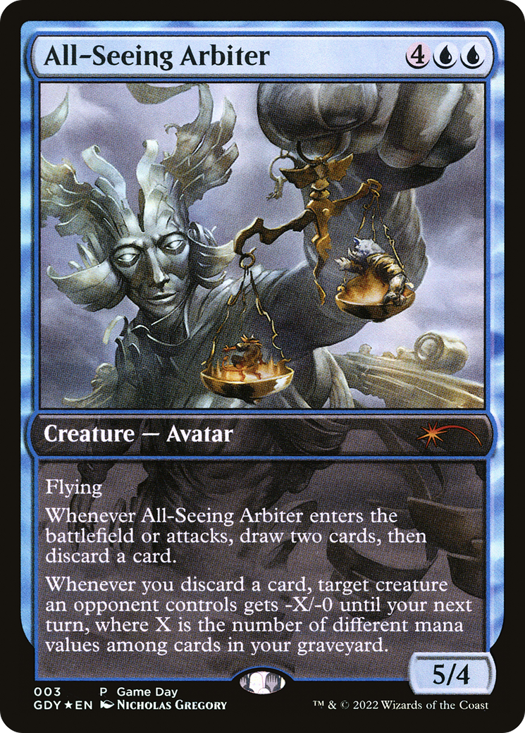 All-Seeing Arbiter (GAME-003) [Misc] Game Day Promos Foil MTG Single Wizards of the Coast