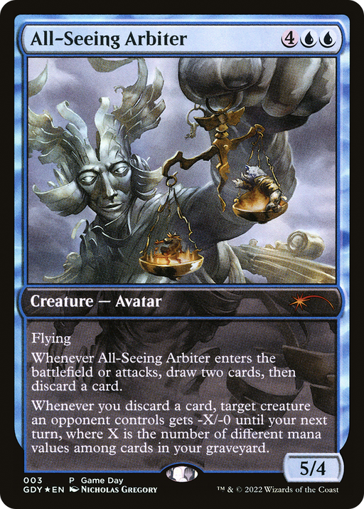 All-Seeing Arbiter (GAME-003) [Misc] Game Day Promos Foil MTG Single Wizards of the Coast