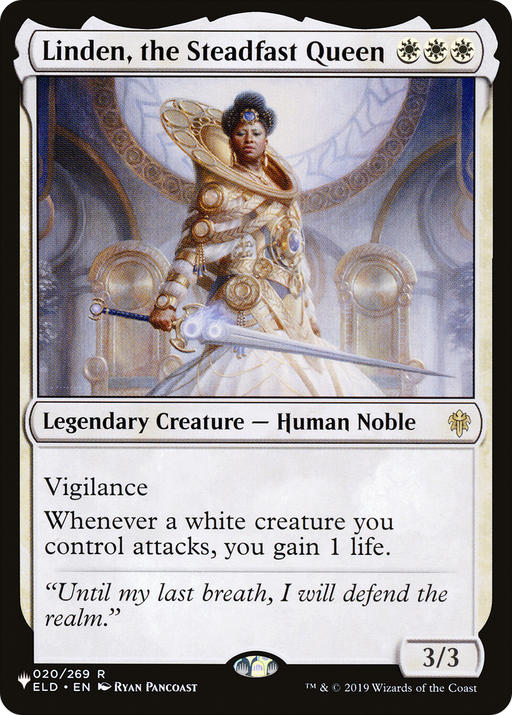 Linden, the Steadfast Queen (LIST-ELD-20) [Mystery Booster] The List MTG Single Wizards of the Coast