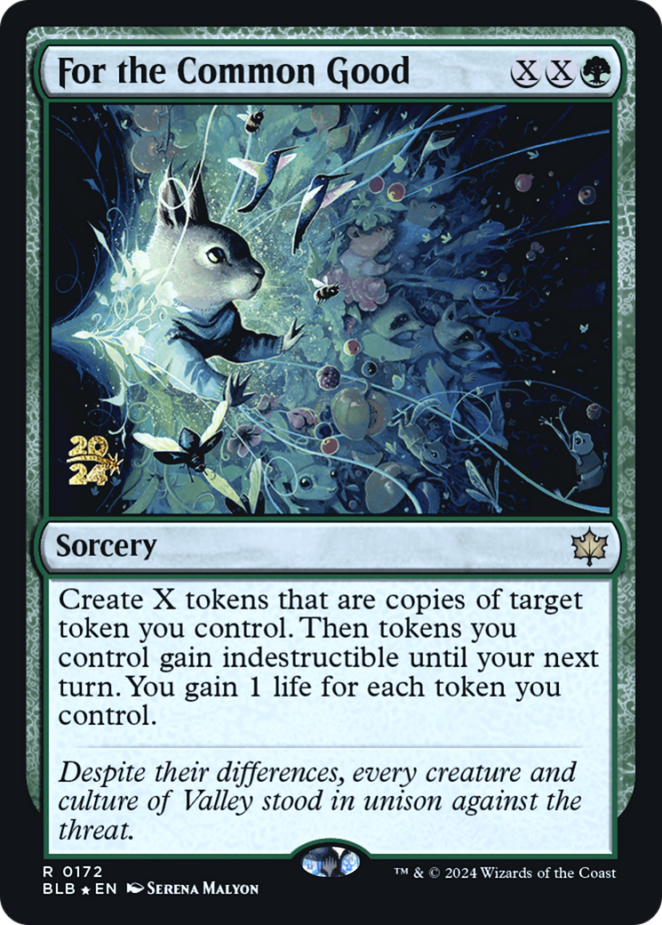 For the Common Good (PRE-172) [Bloomburrow Promos] Foil MTG Single Wizards of the Coast
