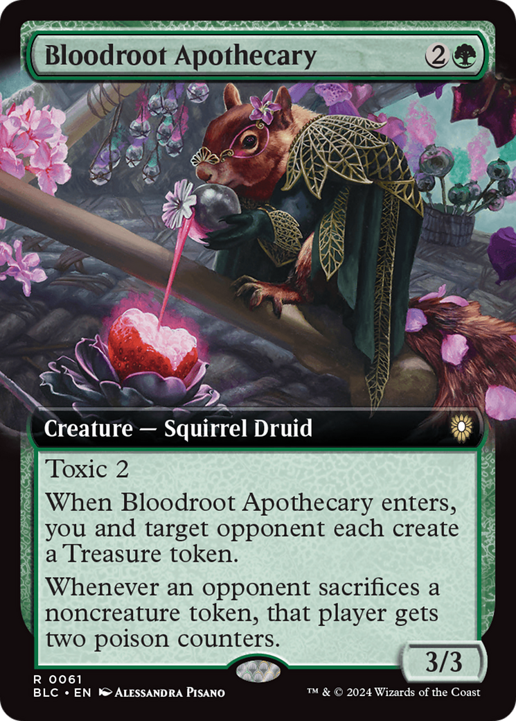 Bloodroot Apothecary (BLC-061) [Bloomburrow Commander] (Extended Art) MTG Single Wizards of the Coast