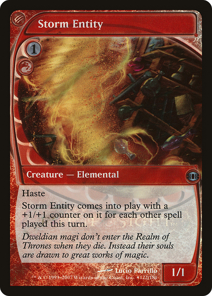 Storm Entity (LARP-122) [Future Sight Promos] Foil MTG Single Wizards of the Coast
