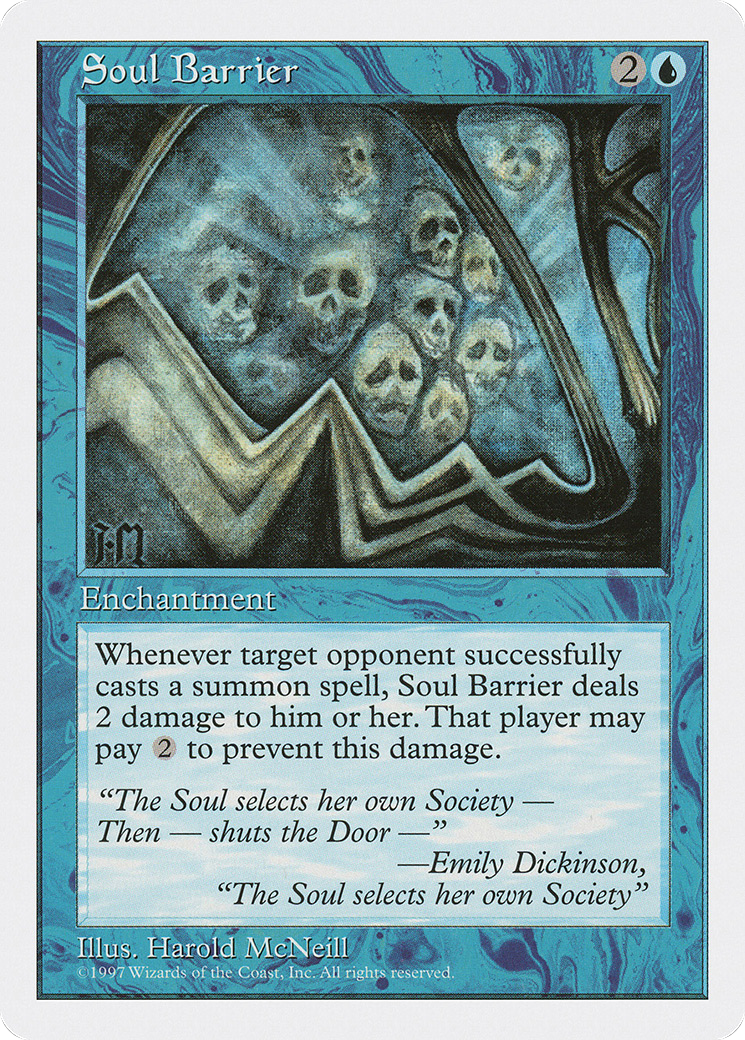 Soul Barrier (5ED-125) [Fifth Edition] MTG Single Wizards of the Coast