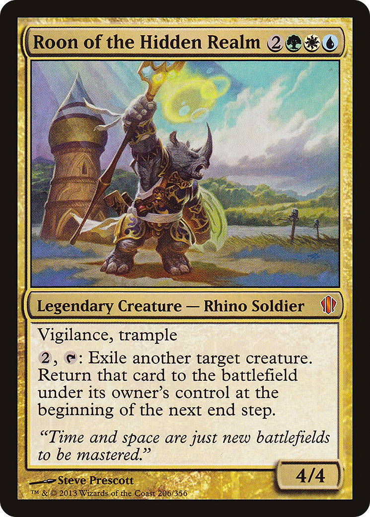Roon of the Hidden Realm (C13-206) [Commander 2013] MTG Single Wizards of the Coast