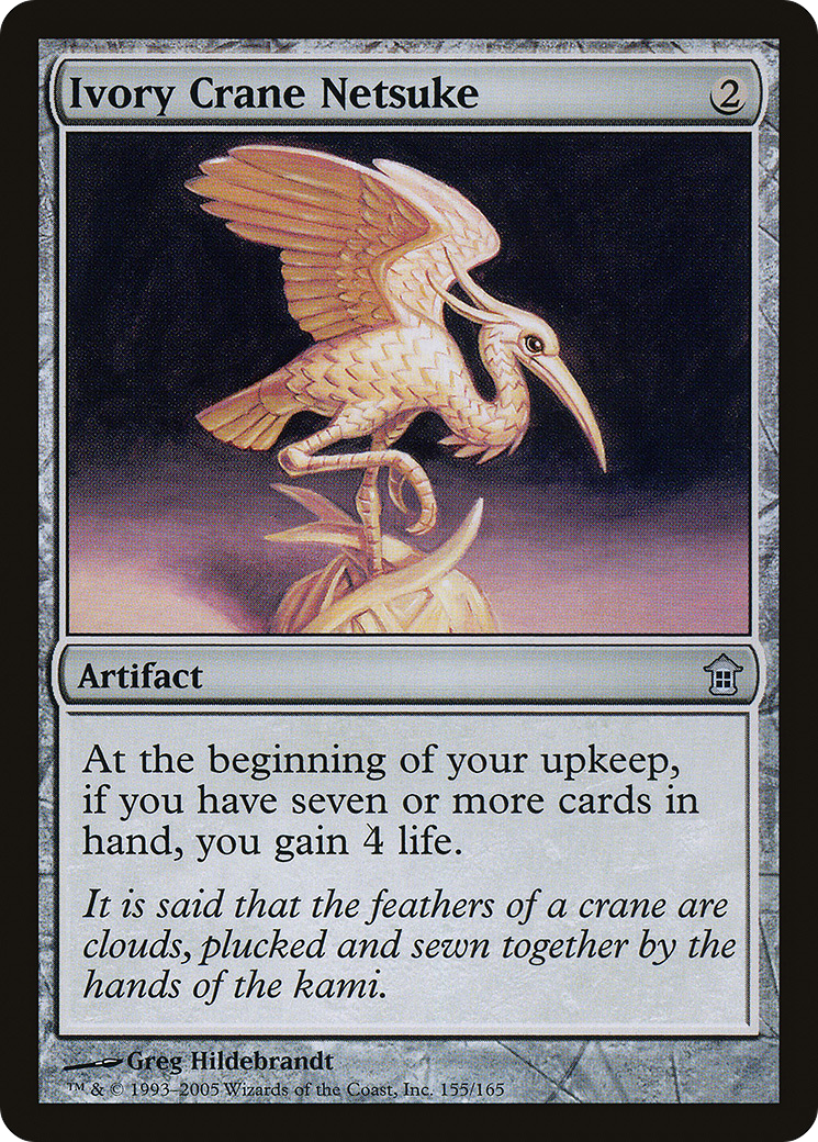 Ivory Crane Netsuke (SOK-155) [Saviors of Kamigawa] MTG Single Wizards of the Coast