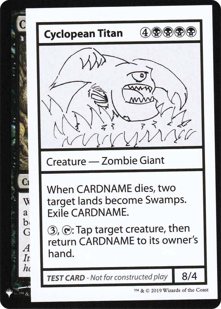 Cyclopean Titan (CMB1-) [Mystery Booster] Playtest Cards 2019 MTG Single Wizards of the Coast