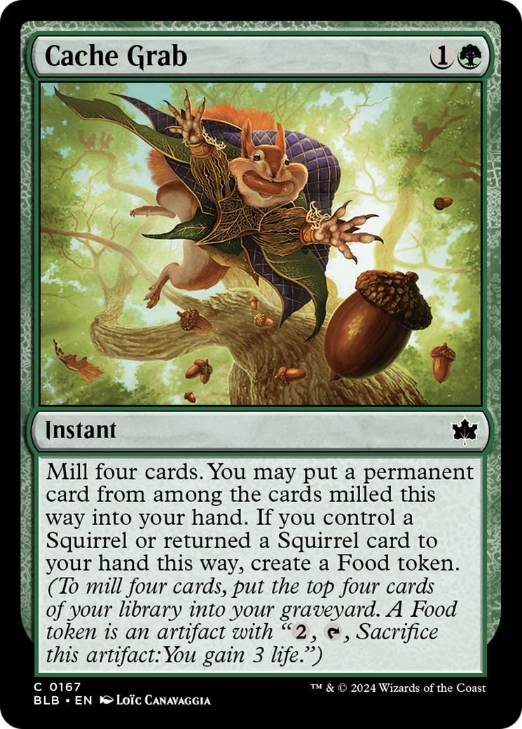 Cache Grab (BLB-167) [Bloomburrow] MTG Single Wizards of the Coast