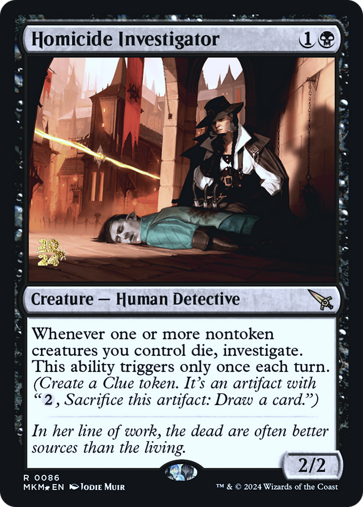 Homicide Investigator [Murders at Karlov Manor Prerelease Promos] MTG Single Magic: The Gathering
