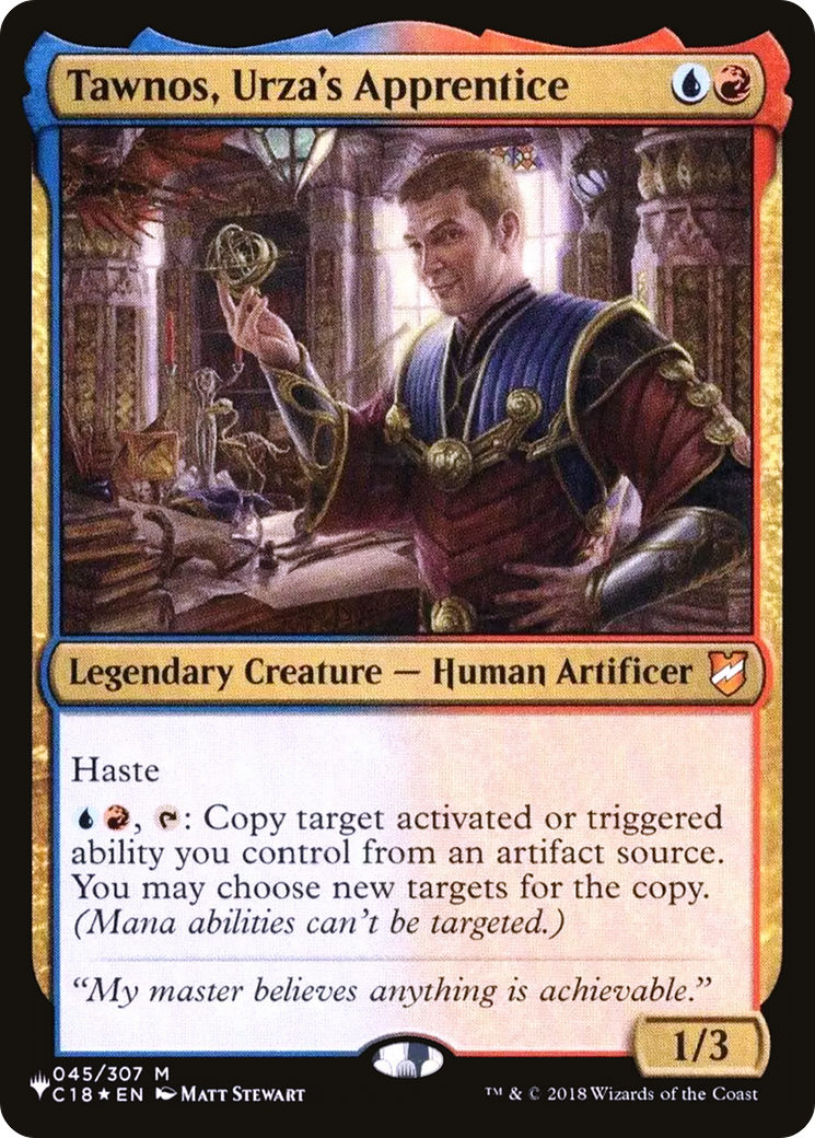 Tawnos, Urza's Apprentice (LIST-C18-45) [Mystery Booster] The List MTG Single Wizards of the Coast