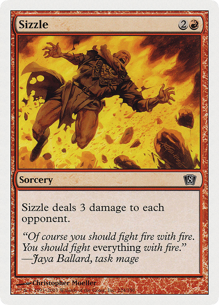 Sizzle (8ED-224) [8th Edition] Foil MTG Single Wizards of the Coast