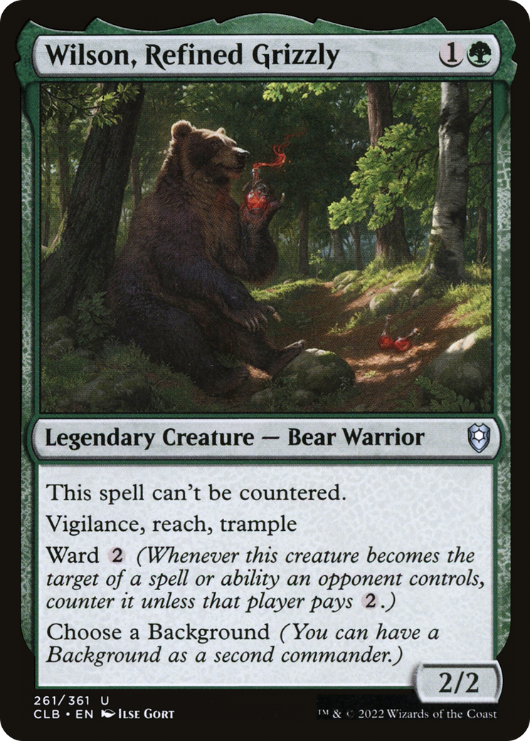 Wilson, Refined Grizzly (CLB-261) [Commander Legends: Battle for Baldur's Gate] MTG Single Wizards of the Coast