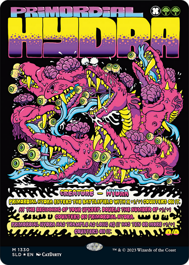 Primordial Hydra (SLD-1330) [Secret Lair] Drop (Borderless) Foil MTG Single Wizards of the Coast
