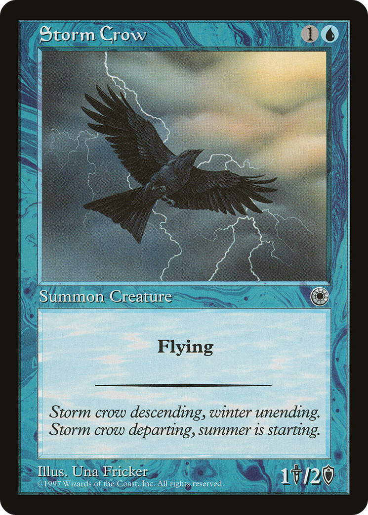 Storm Crow (POR-069) [Misc] Portal MTG Single Wizards of the Coast