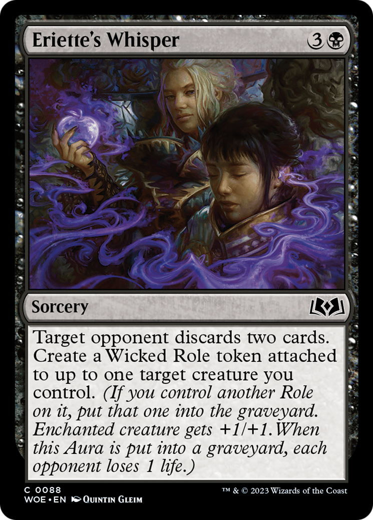 Eriette's Whisper (WOE-088) [Wilds of Eldraine] Foil MTG Single Wizards of the Coast