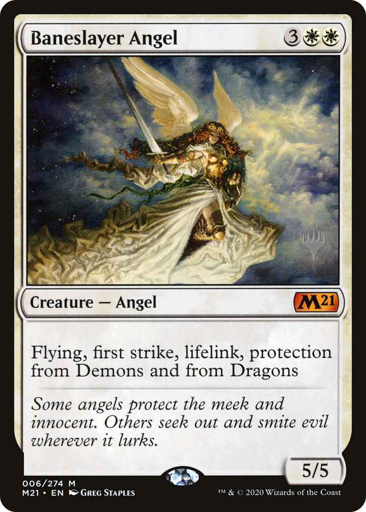 Baneslayer Angel (PPM21-06P) [Core Set 2021 Promos] MTG Single Wizards of the Coast