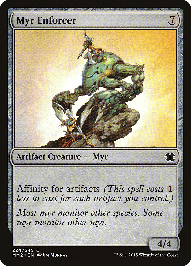 Myr Enforcer (MM2-224) [Modern Masters 2015] Foil MTG Single Modern Masters 2015