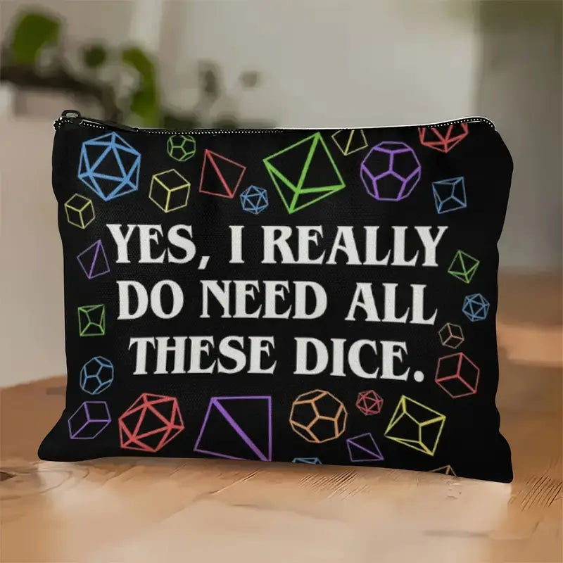 Yes I Really Do Need All These Dice - Dice Bag Stickers, Pins & Patches Taps Imports