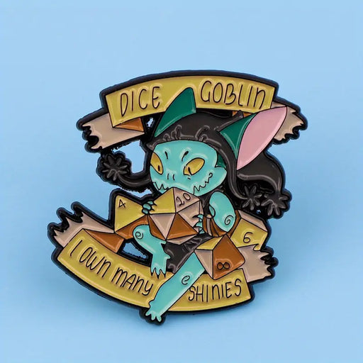 Dice Goblin Enamel Lapel Pin Stickers, Pins & Patches Taps Imports