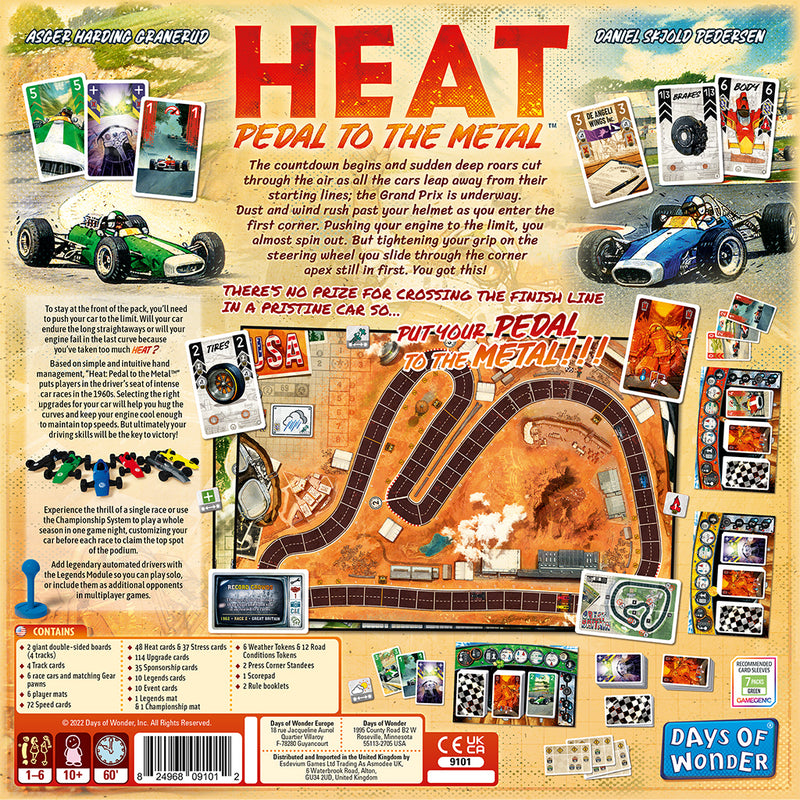 Heat: Pedal to the Metal Board Games Days of Wonder   