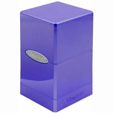 Ultra Pro Hi-Gloss Satin Tower - Amethyst Deck Boxes & Storage Ultra Pro