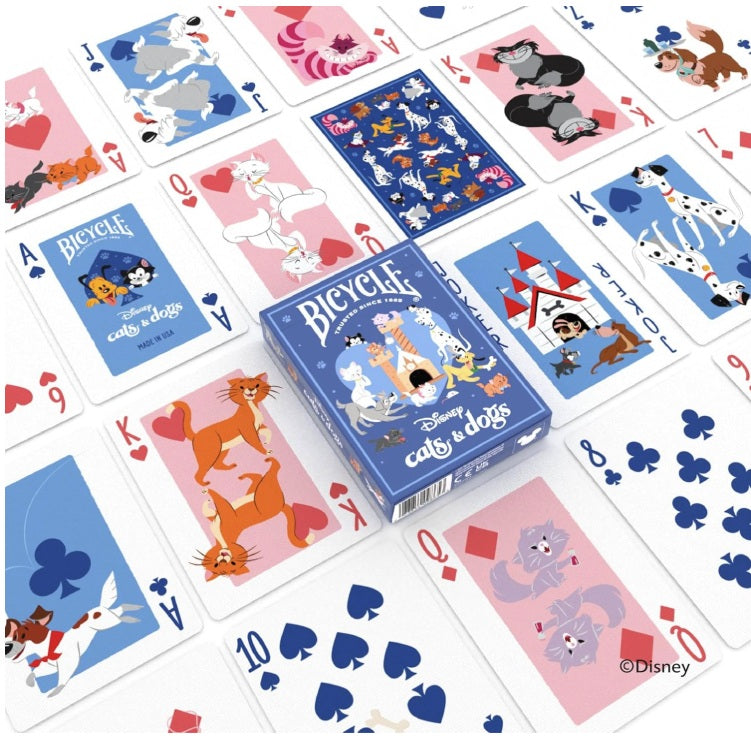 Bicycle Playing Cards: Disney Cats & Dogs Board Games Bicycle
