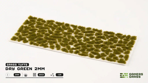 Gamer's Grass: Dry Green 2mm Wild 115x Basing Materials Gamer's Grass