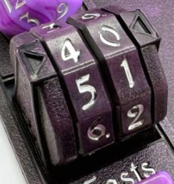 Nerd Gear: LifeTrax Counter - Mystic Purple Dice & Gaming Accessories Nerd Gear
