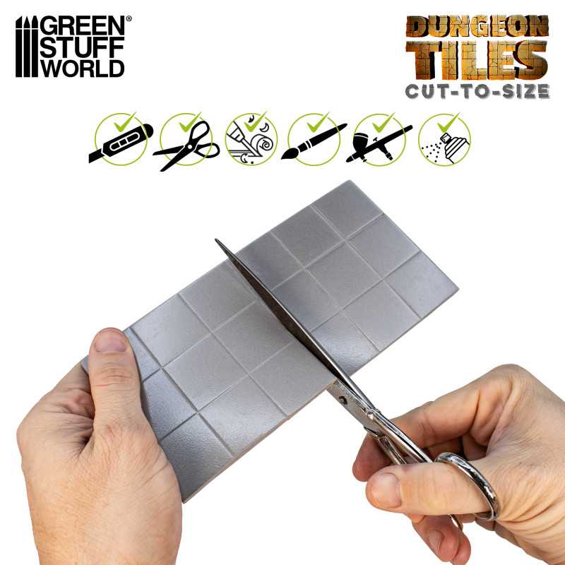Green Stuff World: Dungeon Tiles 32mm Cut-To-Size Model Tools & Glue Green Stuff World