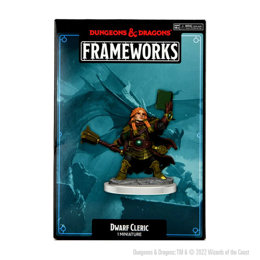 D&D Frameworks: W1 Dwarf Cleric Female RPG Miniatures WizKids