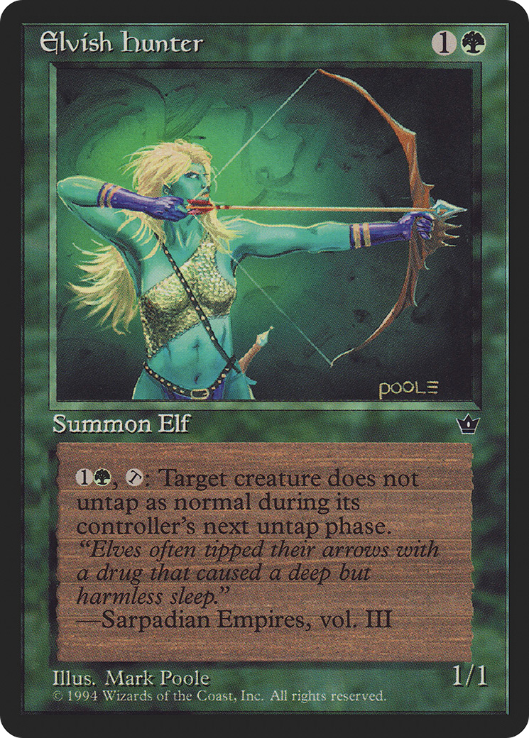Elvish Hunter (FEM-67A) [Fallen Empires] MTG Single Wizards of the Coast