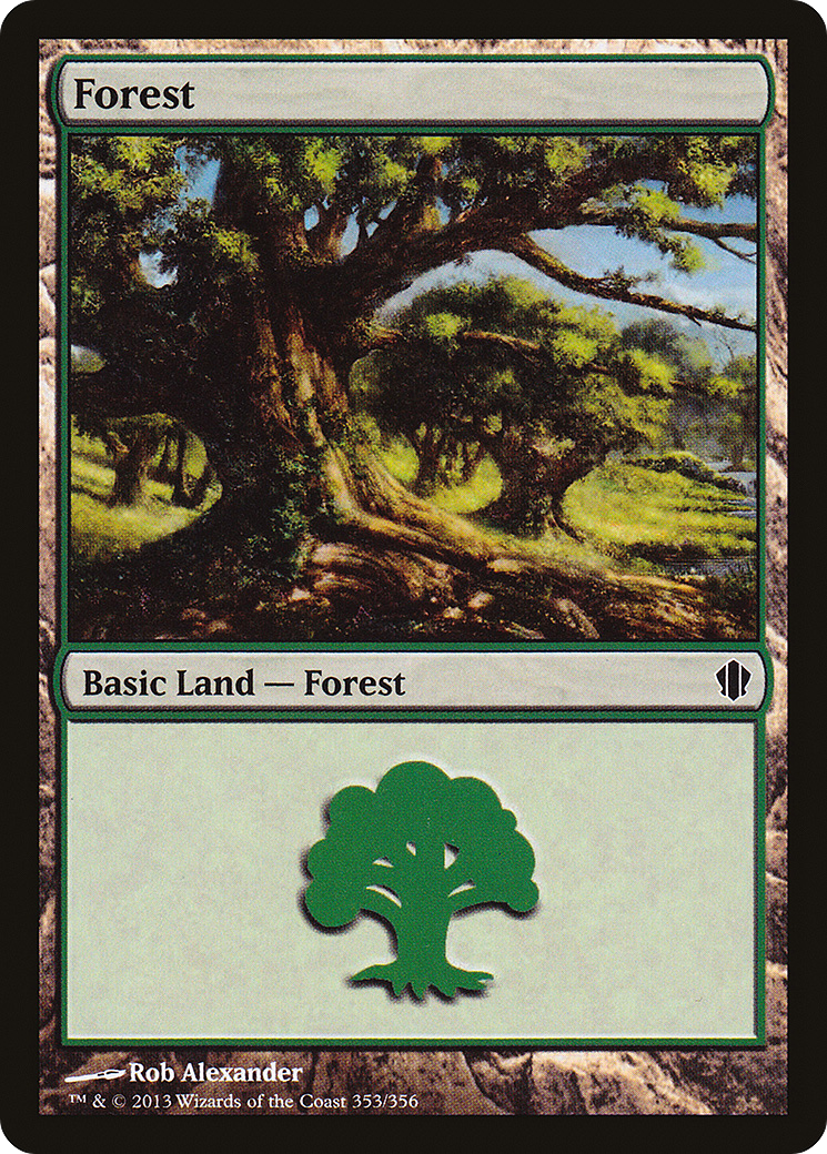 Forest (353) (C13-353) [Commander 2013] MTG Single Wizards of the Coast