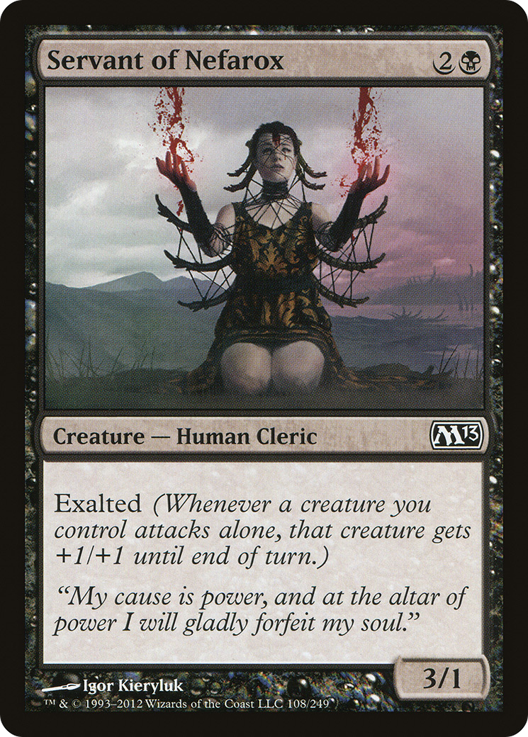 Servant of Nefarox (M13-108) [Magic 2013] MTG Single Wizards of the Coast