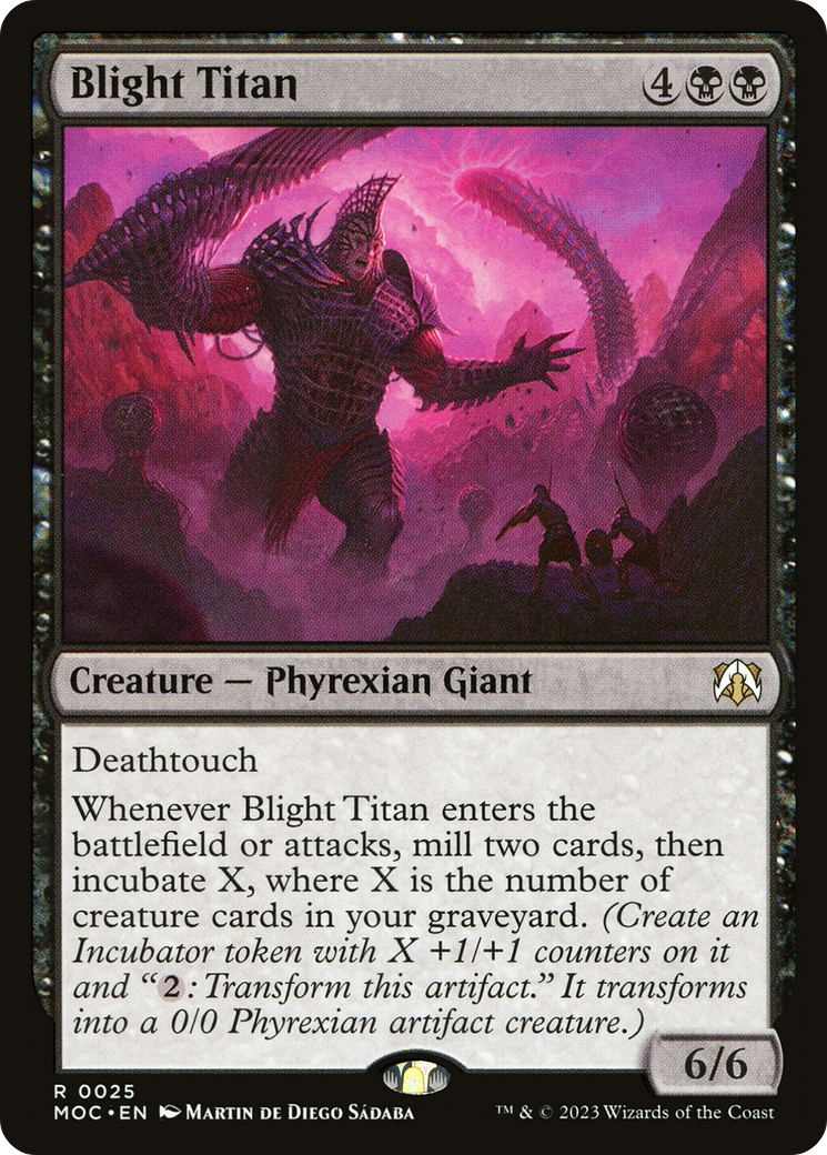 Blight Titan (MOC-025) [March of the Machine Commander] MTG Single Wizards of the Coast