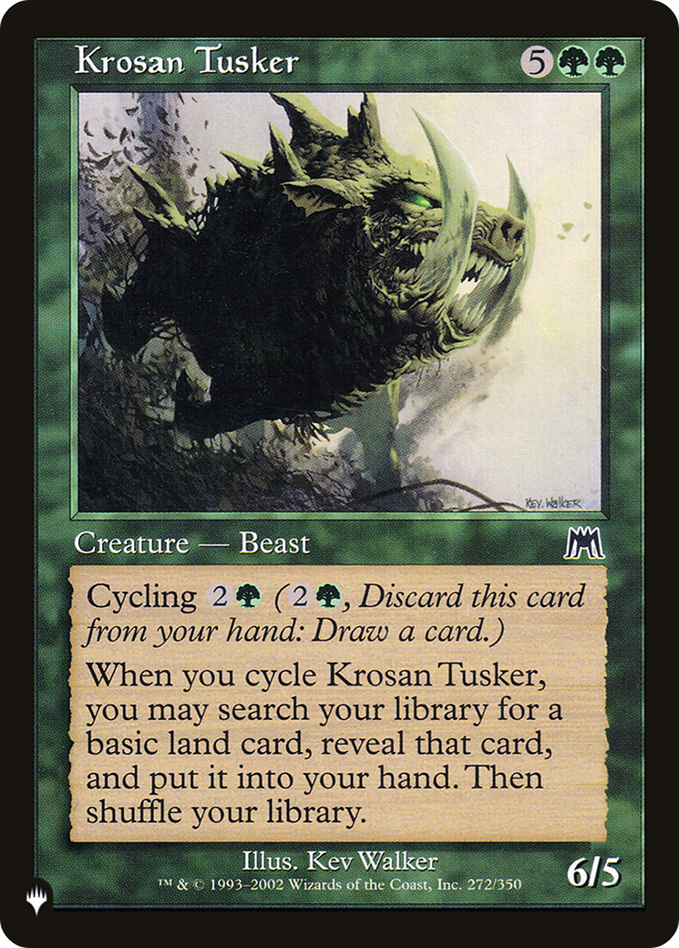 Krosan Tusker (LIST-ONS-272) [Mystery Booster] The List MTG Single Wizards of the Coast