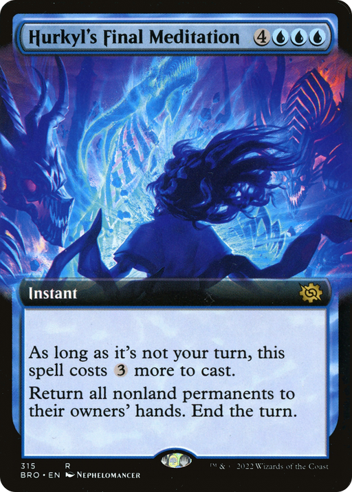 Hurkyl's Final Meditation (BRO-315) [The Brothers' War] (Extended Art) MTG Single Wizards of the Coast
