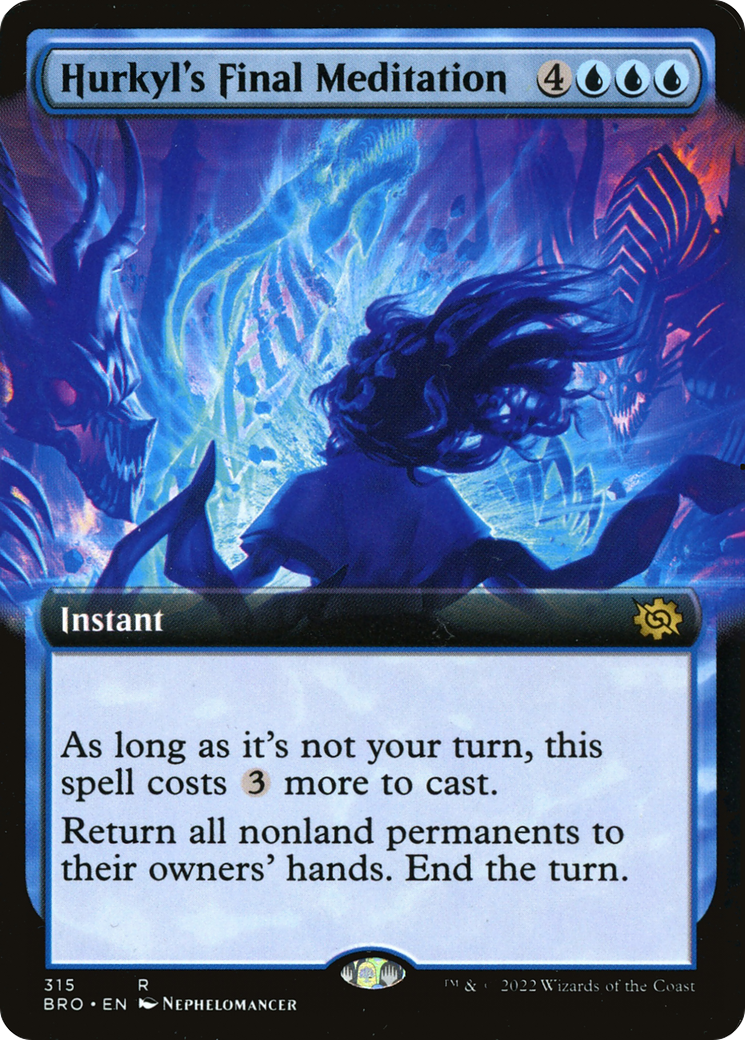 Hurkyl's Final Meditation (BRO-315) [The Brothers' War] (Extended Art) Foil MTG Single Wizards of the Coast