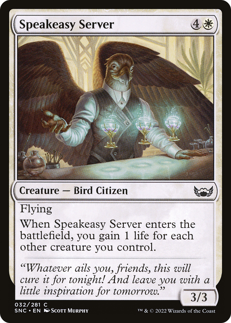 Speakeasy Server (SNC-032) [Streets of New Capenna] MTG Single Wizards of the Coast